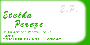 etelka percze business card